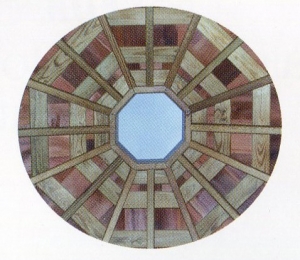 Jack rafters are used in the center of roof sections