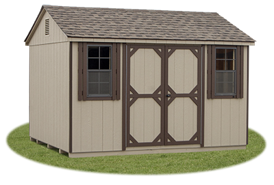 10x12 LP Smart Sided Side Entry Peak Storage Shed available at Pine Creek Structures