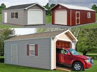 Custom Order a Peak Style 1-Car Garage from Pine Creek Structures of Egg Harbor 