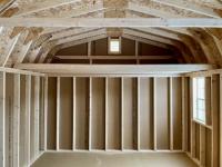 12 x 16 Dutch Barn w/loft - inside 
