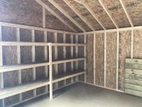 12x16 Cottage with 72ft of Shelving