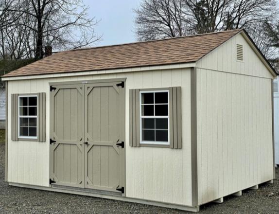 12 x 16 Peak Style Shed Side Entry