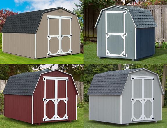 Custom Order a Madison Series (economy) mini barn style storage shed from Pine Creek Structures of Egg Harbor 
