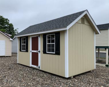 8x16 Cape Style Storage Shed in CT by Pine Creek Structures