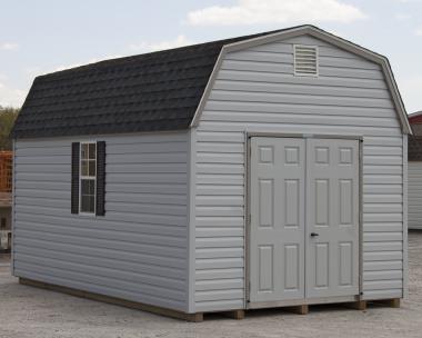 10x16 Gambrel Barn Style Storage Shed with Vinyl Siding
