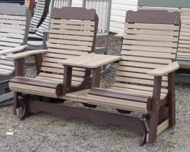 Poly Contoured Settee Glider available at Pine Creek Structures of Berrysburg, PA