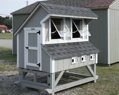4x6 Mini Chicken Condo Style Coop from Pine Creek Structures