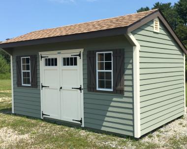 10x16 Cottage Style Storage Shed with Shiplap Siding