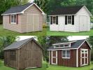 Custom Order a Cape Cod style storage shed from Pine Creek Structures of Egg Harbor 