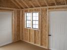 Building Interior: 10x12 Cape Cod storage shed from Pine Creek Structures