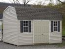 10x14 Gambrel Barn Style Storage Shed with Vinyl Siding