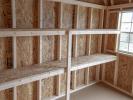 10x14 Dutch Barn Style Storage Shed Interior Shelving