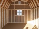 10x14 Highwall Barn style Storage Shed Interior