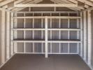 10x16 Front Entry Peak Storage Shed with Built in Shelving