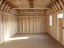 12x24 Dutch Barn Storage Shed Interior at Pine Creek Structures of Spring Glen, PA