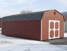 14x28 Red Gambrel Dutch Storage Shed at Pine Creek Structures of Spring Glen, PA