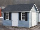 10x14 Cape Cod Storage Shed with Blue Vinyl Siding At Pine Creek Structures of Spring Glen (Hegins), PA