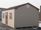 12x20 Front Entry Peak Storage Shed with Vinyl Siding