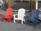 Red, White, & Blue Poly Lumber Heavy Duty Adirondack Chairs