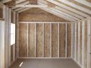 10x16 Cottage Style Storage Shed Interior
