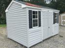 8x12 Peak (A Frame Style) Storage Shed with Vinyl Siding