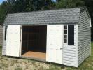 12x16 Dutch Barn Style Storage Shed with Vinyl Siding