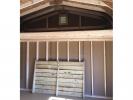 12x16 Dutch Barn Style Storage Shed with Shelves and Lofts Inside