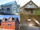Custom Order a Two-Story Building with a Cape Cod Roof Upgrade from Pine Creek Structures of Egg Harbor 